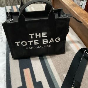 Marc Jacobs Black Canvas Tote Bag